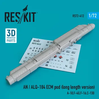 Plastikový model Reskit 1/72 AN / ALQ-184 ECM pod (long length version)