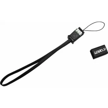 Datový kabel Logo kabelu USB USB-A – microUSB 0,3 m černý (33628)