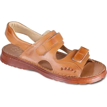 Pánské sandále Pánské kožené sandály na suchý zip vel. 41