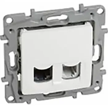 Elektrická zásuvka Legrand NILOE Telekomunikační zásuvka RJ11+RJ45 kat.5 UTP bílá (764570)