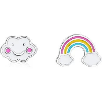 Náušnice Přívěskynakrk.cz Stříbrné náušnice DUHA a MRÁČEK