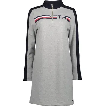 Dámská móda Tommy Hilfiger mikinové dámské šaty šedé XL
