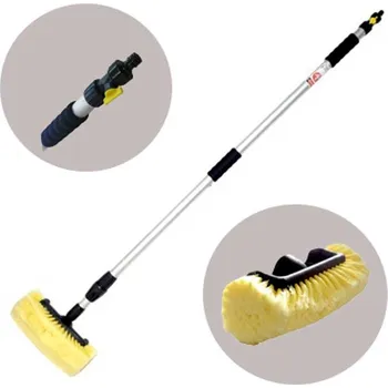 4-hranný kartáč s teleskopickou průtokovou tyčí 250cm