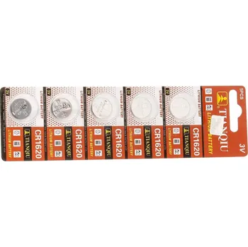 Elektronická stavebnice LaskaKit_cz CR1620 Lithiová baterie 50mAh 3V 5ks