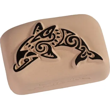 Odstranitelné tetování Delfín vzorovaný, STŘEDNÍ (LaDot razítko pro dočasné tetování střední velikosti.)