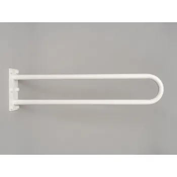 Madlo do koupelny Wela pevné madlo "U" invalidní k wc BÍLÉ PREMIUM domadlo Délka: 90 cm, Průměr: 25 mm