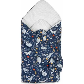 Dětská deka Sensillo Waffle KUŽEL ANIMAL LAND GREY 75x75