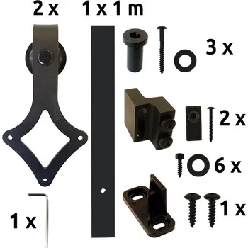 Dveřní kování UMAKOV Kování pro posuvné dveře mini - "Rhombus"