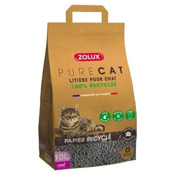 Zolux S.A.S. Podestýlka PURECAT recyklovaná papírová 10l Zolux