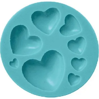 Formička Cakesicq Silikonová formička srdíčka 7,5 cm