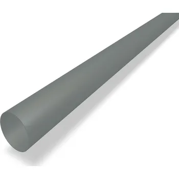 okap PREFA Svod hliníkový Ø 80 mm, délka 3M, Světle šedá P10 RAL 7005