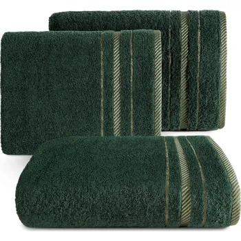Ručník BAVLNĚNÝ RUČNÍK KORAL 30X50 CM TMAVĚZELENÁ