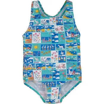 Dívčí plavky Dívčí jednodílné plavky POSTCARS Frugi Velikost: 3-4r