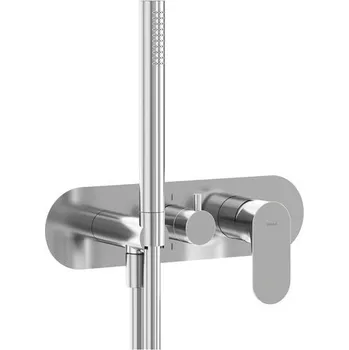 Vodovodní baterie Ravak Podomítková baterie Eleganta EL 065.00, s přepínačem, se setem, pro R-box EL 065.00CR.O2.RB07D.+S Podomítková baterie, 2cetná bez tělesa, Chrome X070220 + voucher# Dodatečná sleva 5% kód: KOUPELNA