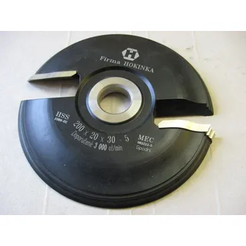 Příslušenství k frézce Fréza na výplně dveří 200X20X30-5s-2 břity-HOKINKA