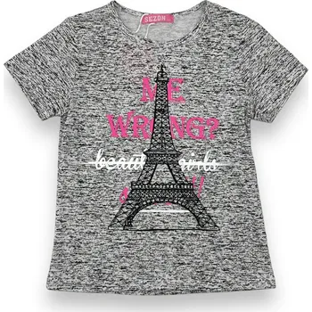 Sezon Dívčí trička s krátkým rukávem PARISE Barva: Bílá, Velikost: 146