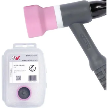 Příslušenství ke svářečce CUPSYSTEM Set pro hořáky TIG 17/18/26, hubice #14, elektroda 2,4mm