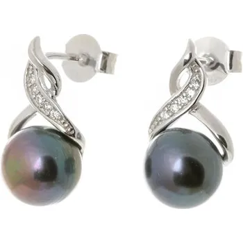 Náušnice Stříbrné náušnice se sladkovodní perlou AGUP2616P