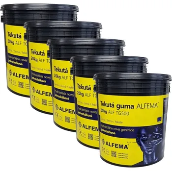 Stavebniny Sada Tekutá guma ALFEMA TG500 hnědá 5x20 kg