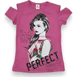 Oliva Dívčí trička s krátkým rukávem TATANA Barva: Růžová, Velikost: 152