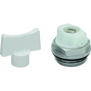 rozdělovač topení Slovarm - Zátka radiátorová s odvzdušněním a plastovým klíčkem VE-1307B DN15 - 400781