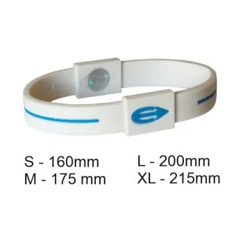 EPO balanční náramek - bílá/modrá XL