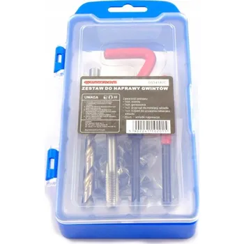QUATROS Sada na opravu poškozených závitů M10x1.25 typu HELICOIL + 10 závitových vložek