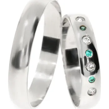 Prsten Zlatnictví Helios Stříbrné snubní prsteny L-217