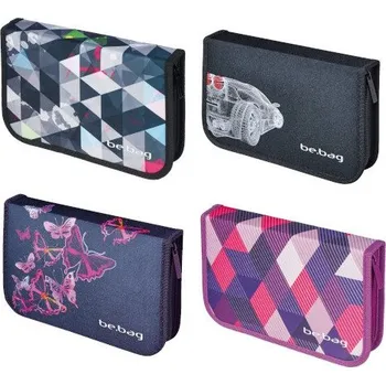 Penál Školní penál Herlitz 1-patrový 2 chlopně prázdný - be.bag mix