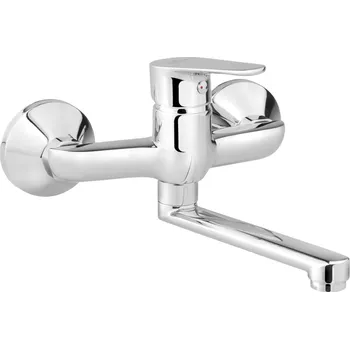 Vodovodní baterie Slovarm - EN.3511.A15-150 - Baterie dřezová nástěnná, ramínko ploché, L 150 mm, rozteč 150 mm - 480291