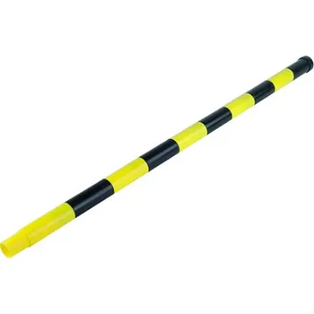 Stavební profil Sloupková tyč, 110 cm, černá / žlutá
