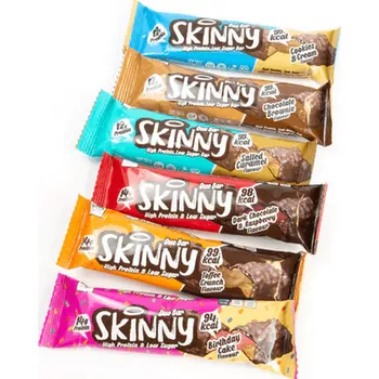 SKINNY FOOD - HIGH PROTEIN LOW SUGAR BAR - 60g - Toffee Crunch