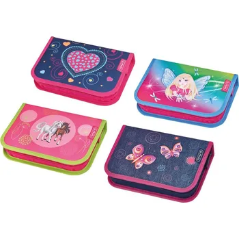 Penál Školní penál Herlitz 1-patrový 1 chlopeň prázdný - Holky mix 2