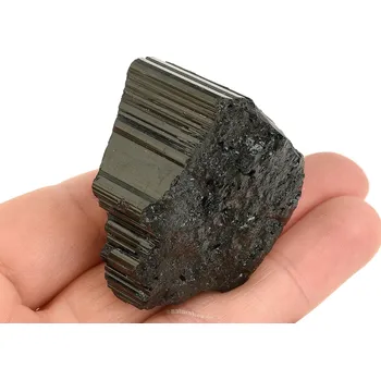 Přírodní kámen Černý turmalín skoryl krystal (Madagaskar) 69g