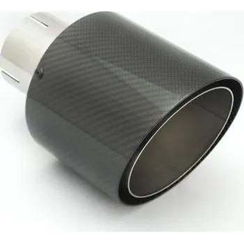 Koncovka výfuku Koncovka výfuku jednoduchá nerez karbonová rovná Ulter Sport 100mm / 60mm
