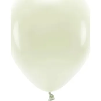 PartyDeco Eko balónky pastelové, krémové 10ks