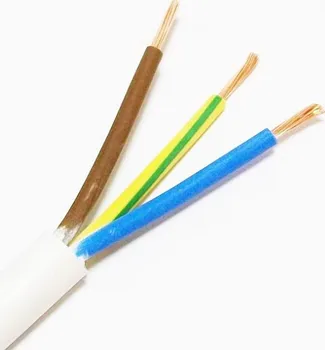 Průmyslový kabel Draka Kabely CYSY H05VV-F instalační vodič ohebný bílý 3x 1 mm