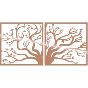 Nástěnná dekorace Tree II zlatá