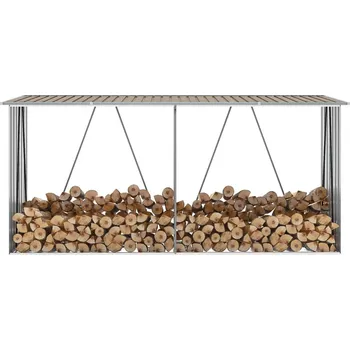 vidaXL Zahradní kůlna na dříví 330 x 84…