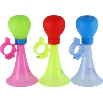 Cyklistická přilba Klakson trumpeta na kolo plast 14 cm - červený plast