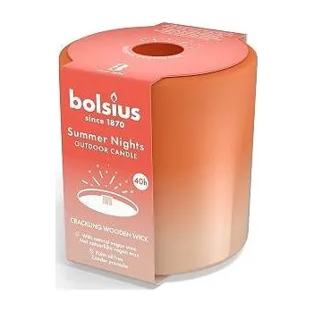 Svíčka BOLSIUS Summer Nights terakota krémová 100 × 100 mm