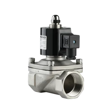 Ventil MVPE A 4/N | Nerezový elektromagnetický ventil na olej, naftu a jiné agresivní látky, 7 bar, VITON, NC Dimenze (DN) - připojení: DN 10 - 3/8" Rp, Napájecí napětí: 12 VDC