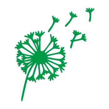 Samolepící dekorace Pampeliška 001 pravá (12 - zelená) SAMOLEPKA NA AUTO, NÁLEPKA, FÓLIE, POLEP, TUNING, VLASTNÍ TEXT, TISK, AUTOSAMOLEPKY.cz, POLEPY, OBRÁZEK, LOGO, 3D STICKERS