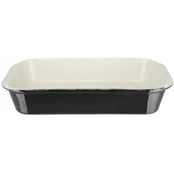 pekáč Vogue Litinový pekáč 7 x 40,5 x 25 cm černý/bílý