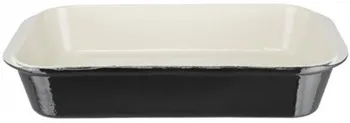 Vogue Litinový pekáč 7 x 40,5 x 25 cm černý/bílý