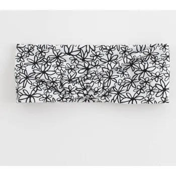 Kojenecké oblečení Kojenecká bavlněná čelenka New Baby Be Happy, vel. 56 (0-3m)