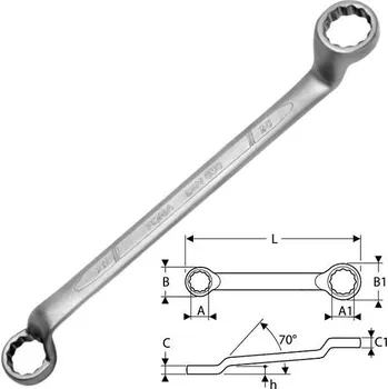 Klíč Klíč očkový vyhnutý 24 - 27 mm (DIN 838) TONA