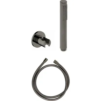 Sprchový set Vanový set SAT Dark s držákem sprchy a sprchovou hadicí PVD Gun Metal SATBSVSDA