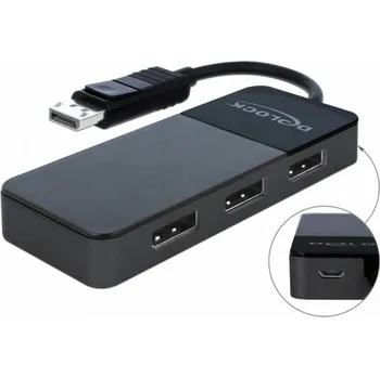 Video kabel DeLOCK DisplayPort Splitter 1.4 1x DisplayPort > 3x DisplayPort