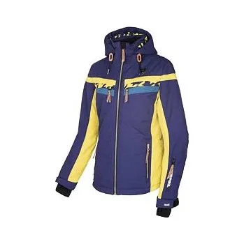 Chlapecká bunda Bunda Rehall ACER Houndstooth Purple & Mustard velikost S